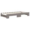 vidaXL Tagesbett Ausziehbar Taupe 90x200 cm Stoff