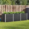 vidaXL Garten-Hochbeet 300x100x91 cm WPC Grau