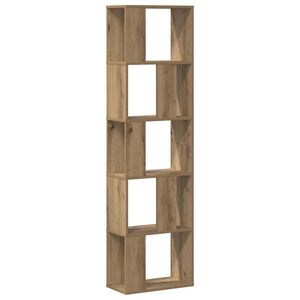vidaXL B&uuml;cherregal 5 B&ouml;den Artisan-Eiche 45x23,5x162,5 Holzwerkstoff