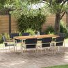 vidaXL Garten-Ess-Set 9 pcs Massives Akazienholz