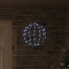 vidaXL Ball mit 96 LEDs Kaltwei&szlig; 30 cm Metall