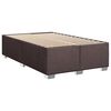 vidaXL Boxspringbett mit Matratze Dunkelbraun 90x190 cm Stoff