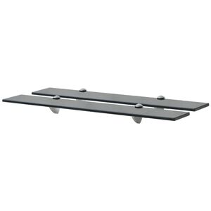 vidaXL Schweberegale 2 Stk. Glas 70x20 cm 8 mm