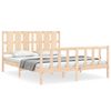 vidaXL Massivholzbett ohne Matratze 160x200 cm Kiefernholz