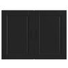 vidaXL K&uuml;chen-H&auml;ngeschrank Porto Schwarz Holzwerkstoff