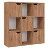 vidaXL B&uuml;cherregal Braun Eichen-Optik 88,5x27,5x88 cm Holzwerkstoff