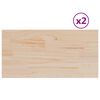 vidaXL Tischplatten 2 Stk. 60x30x1,7 cm Rechteckig Massivholz Kiefer
