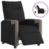 vidaXL Relaxsessel Elektrisch Schwarz Stoff