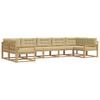 vidaXL Outdoor-Sofagarnitur 7 stk. Wei&szlig; und Beige