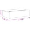 vidaXL TV-Schrank mit LED-Leuchten Betongrau 60x35x15,5 cm