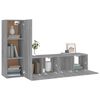 vidaXL 3-tlg. TV-Schrank-Set Grau Sonoma Holzwerkstoff