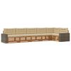 vidaXL Outdoor-Sofagarnitur 6 stk. Natur und Beige Polyester
