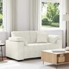 vidaXL Zweisitzer-Sofa Creme 120 cm Samt