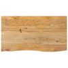 vidaXL Tischplatte mit Baumkante 110x60x3,8 cm Massivholz Mango