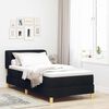 vidaXL Boxspringbett mit Matratze Schwarz 80 x 200 cm Stoff