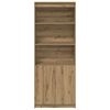 vidaXL Highboard Artisan-Eiche 70x35x180 cm Holzwerkstoff