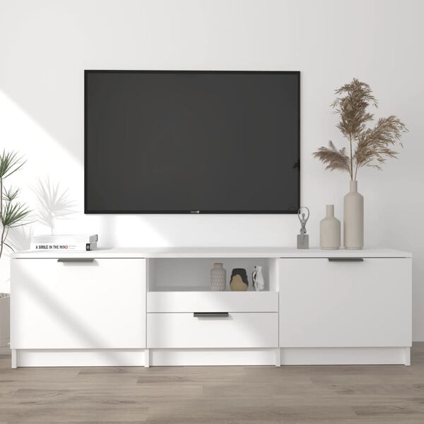 vidaXL TV-Schrank Weiß 140 x 35 x 40 cm Holzwerkstoff