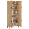 vidaXL Highboard Sonoma-Eiche 69,5x34x180 cm Holzwerkstoff