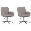 vidaXL B&uuml;rost&uuml;hle 2 stk. Stoff 54 x 58 x 90 cm Taupe