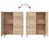 vidaXL Sideboard Sonoma-Eiche 69,5x34x90 cm Holzwerkstoff