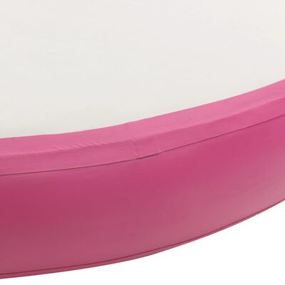 vidaXL Aufblasbare Gymnastikmatte mit Pumpe 100x100x20 cm PVC Rosa