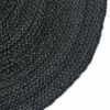 vidaXL Bereichsteppiche Oval Schwarz 152 x 245 cm Jute