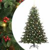 vidaXL K&uuml;nstlicher Weihnachtsbaum mit 300 LEDs mit St&auml;nder Gr&uuml;n 180 cm