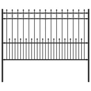 vidaXL Spike-Ringzaun HORST 200 x 166 cm Pulverbeschichteter Stahl