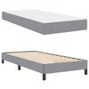 vidaXL Boxspringbett mit Matratze Hellgrau 90 x 190 cm Stoff