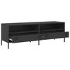 vidaXL TV-Schrank Schwarz 135x39x43,5 cm Kaltgewalzter Stahl