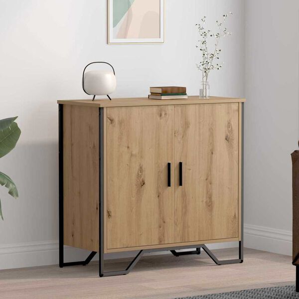 vidaXL Sideboard Artisan-Eiche 78 x 35 x 74.5 cm
