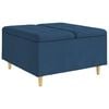 vidaXL Ottoman mit Stauraum Blau 80 x 80 x 45 cm Stoff