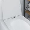 vidaXL Toilettensitz Wei&szlig; 47 x 36 x 3,4 cm Duroplast
