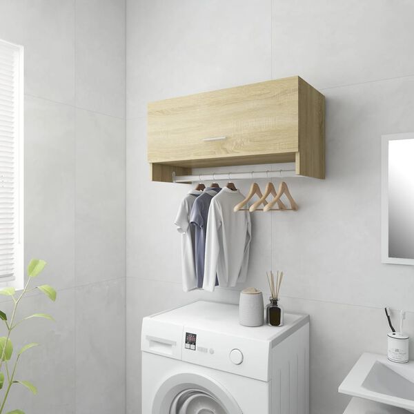 vidaXL Kleiderschrank Sonoma-Eiche 70x32,5x35 cm Holzwerkstoff