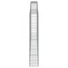 vidaXL Gabionen mit Hochbogen 7 Stk. 400x30x180/200cm Verzinktes Eisen