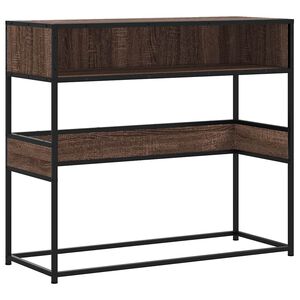 vidaXL Konsolentisch Braun Eichen-Optik 90x35x80 cm Holzwerkstoff