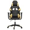 vidaXL Gaming-Stuhl Schwarz und Golden Kunstleder