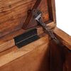 vidaXL Aufbewahrungsbox mit Speicher Braun Massivholz Mango