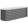 vidaXL Hochbeet Verzinkter Stahl 114x40x36 cm Anthrazit