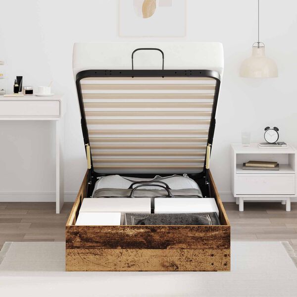 vidaXL Ottoman Bettgestell Altholz 75,5 x 190 cm Holzwerkstoff