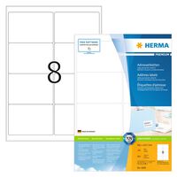 HERMA Adressetiketten Permanent Haftend A4 99,1x67,7 mm 100 Blätter