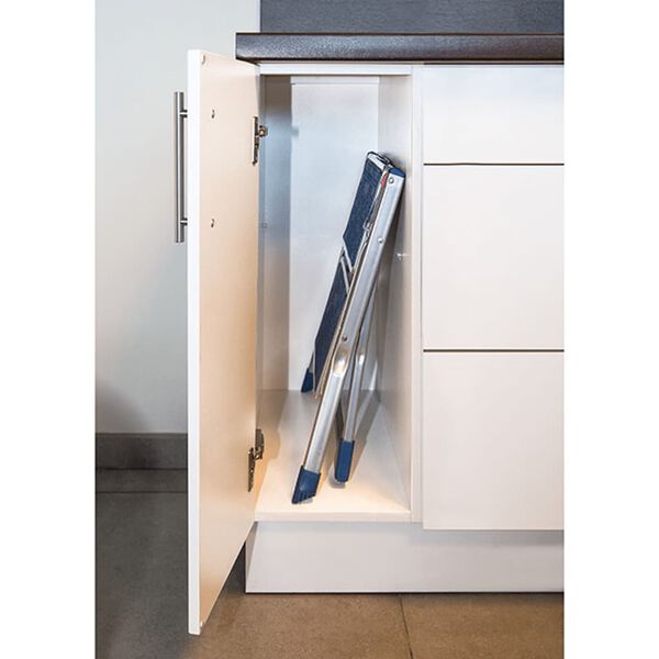 Escalo Tritthocker Klappbar 150 kg Metall Grau und Blau