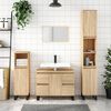 vidaXL Badschrank Sonoma-Eiche 80x33x60 cm Holzwerkstoff