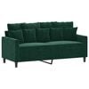 vidaXL 2-Sitzer-Sofa Dunkelgrün 140 cm Samt