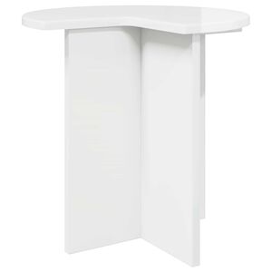 vidaXL Beistelltisch Hochglanz Wei&szlig; &Oslash; 39 x 38 cm Holzwerkstoff