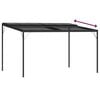 vidaXL Pavillon mit Dach Anthrazit 4x3x2,5 m Aluminium und Stahl