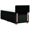 vidaXL Boxspringbett mit Matratze Schwarz 80x200 cm Stoff