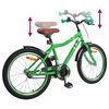 vidaXL Kinderfahrrad 18 Zoll f&uuml;r 5-7 Jahre alt Gr&uuml;n