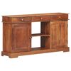 vidaXL Sideboard 135x35x75 cm Akazienholz Massiv
