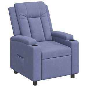 vidaXL Liegestuhl Jeans blau 75 x 95 x 100 cm Stoff